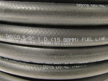 250 FEET - Dayco 5/8'' Low Pressure 50 PSI Fuel Line Hose SAE 30R7 - Roll Of 250'