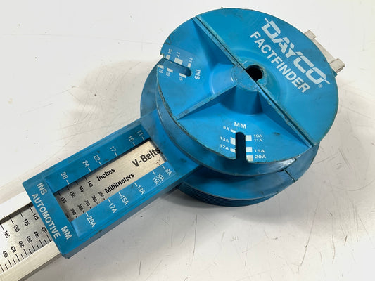 Vintage Dayco 93860 Factfinder Engine Motor Belt Size Gauge