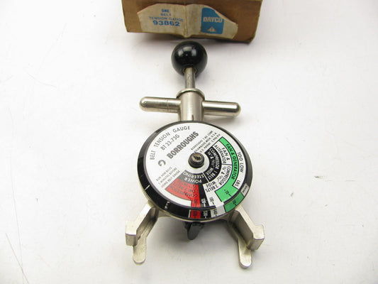 Dayco 93862 Borroughs Belt Tension Gauge Tester Vintage