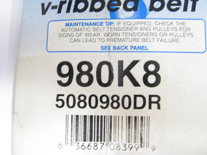 Dayco 980K8 Main Drive Serpentine Belt - 97-01 Ford Expedition, 98-01 Navigator
