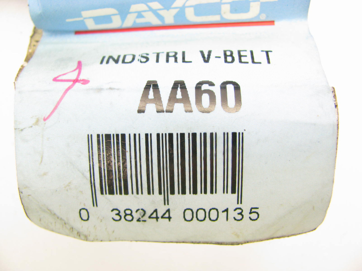 Dayco AA60 Double Angle Industrial V-Belt - 1/2'' X 62''