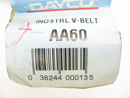 Dayco AA60 Double Angle Industrial V-Belt - 1/2'' X 62''