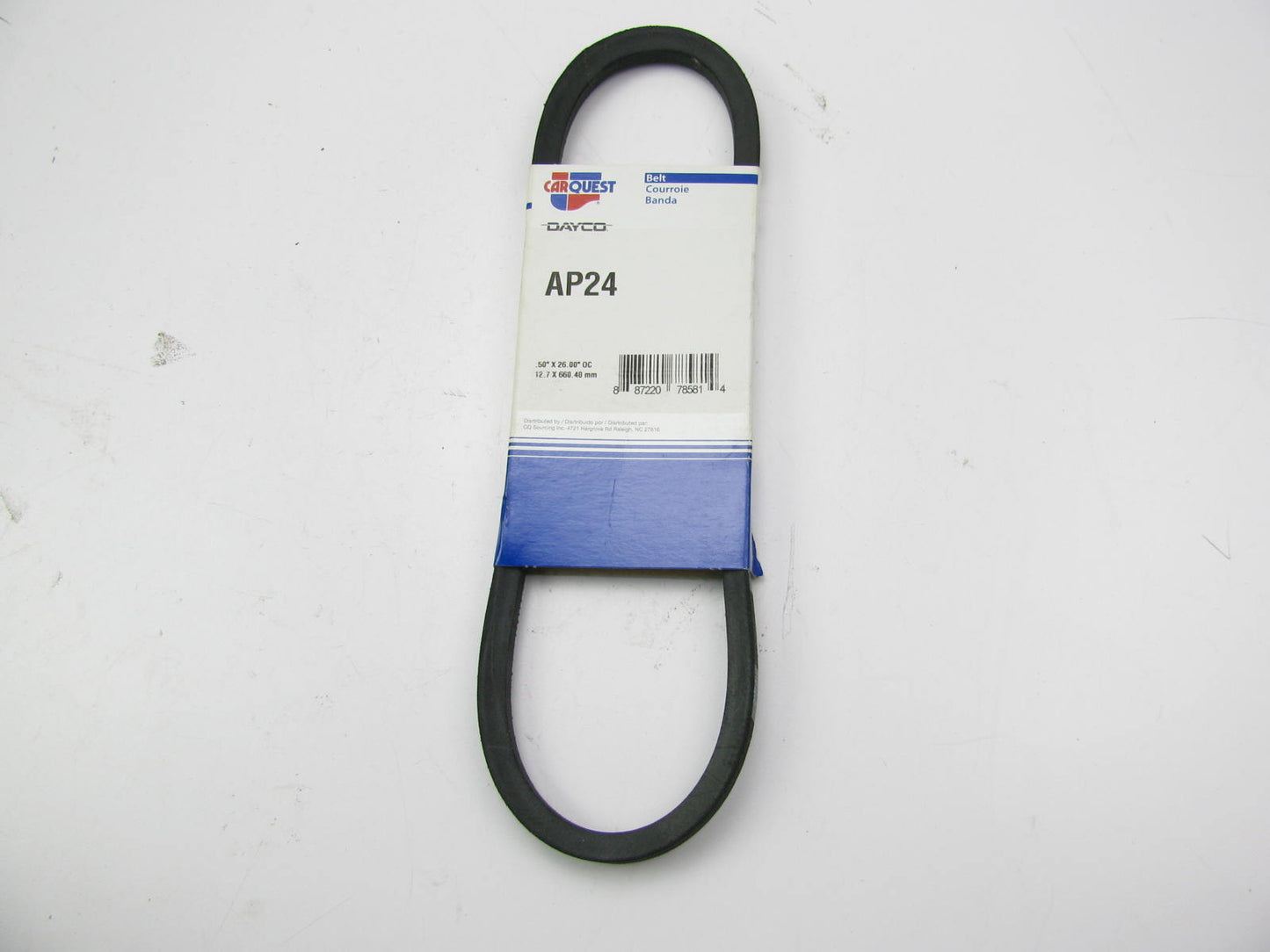 Dayco AP24 Industrial Accessory Drive Belt - 1/2'' X 26''