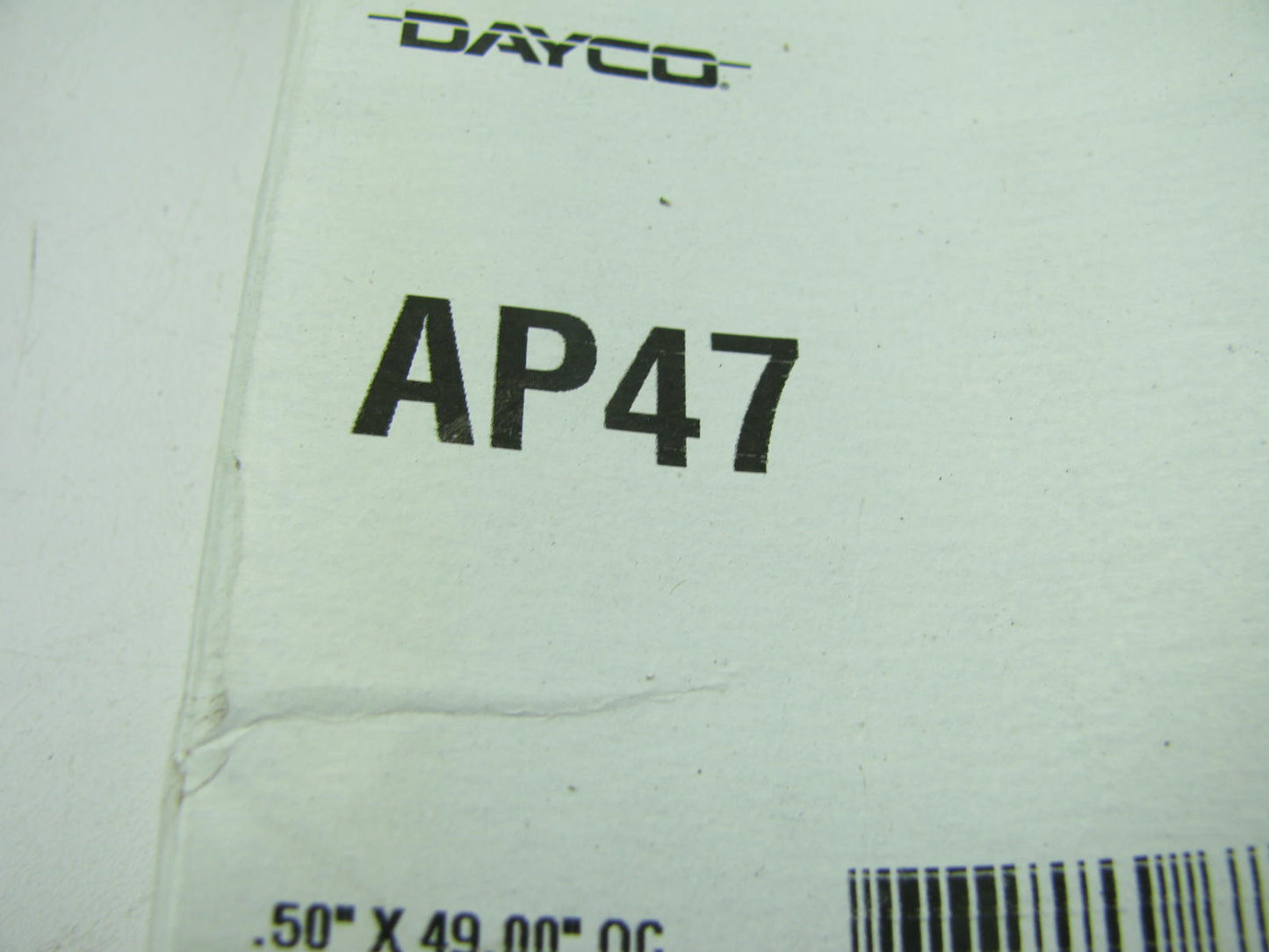 Dayco AP47 Industrial Accessory Drive Belt - 1/2'' X 49''