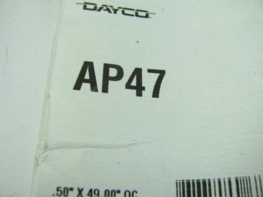 Dayco AP47 Industrial Accessory Drive Belt - 1/2'' X 49''