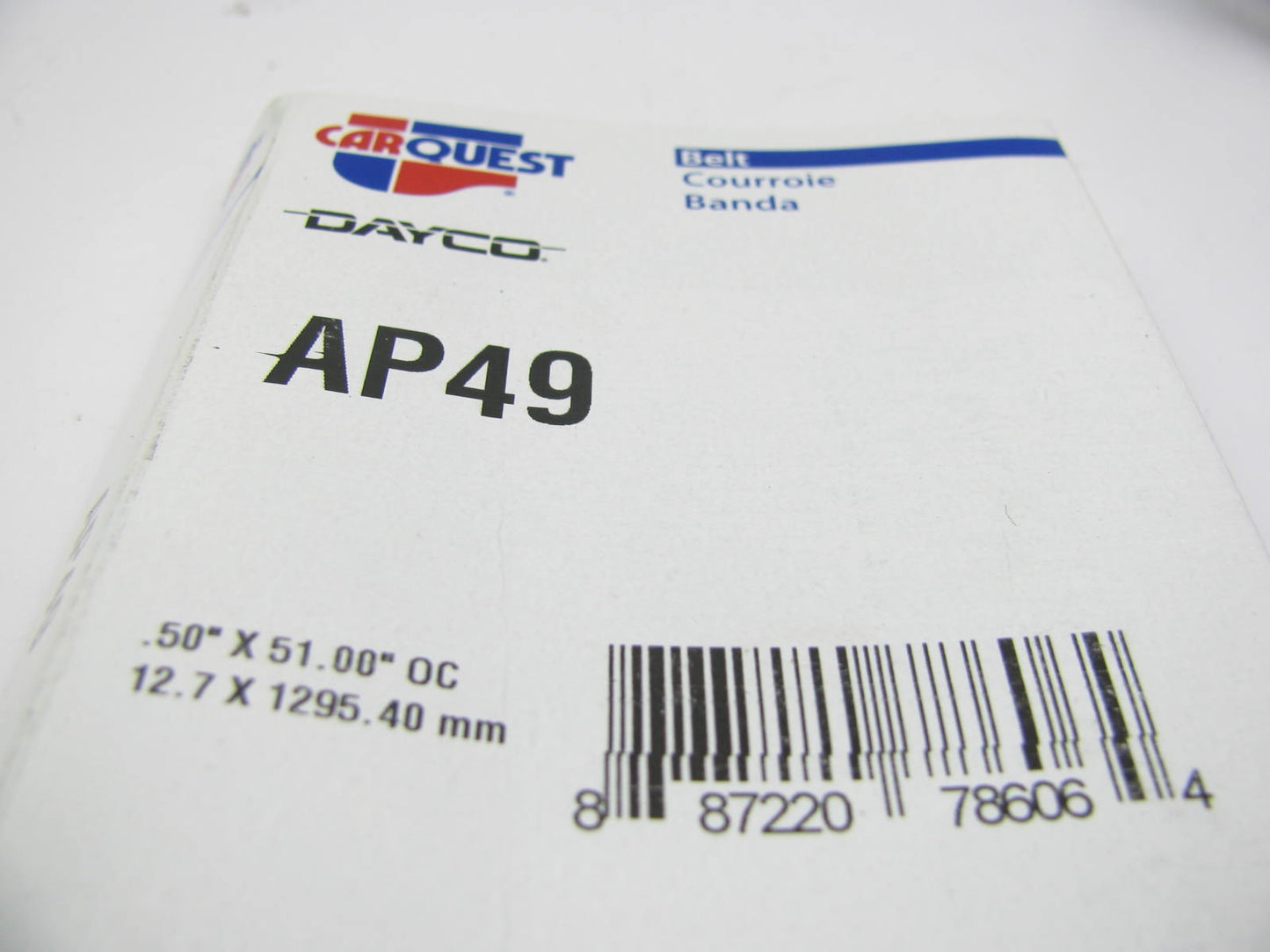 Dayco AP49 Industrial Accessory Drive Belt - 1/2'' X 51''