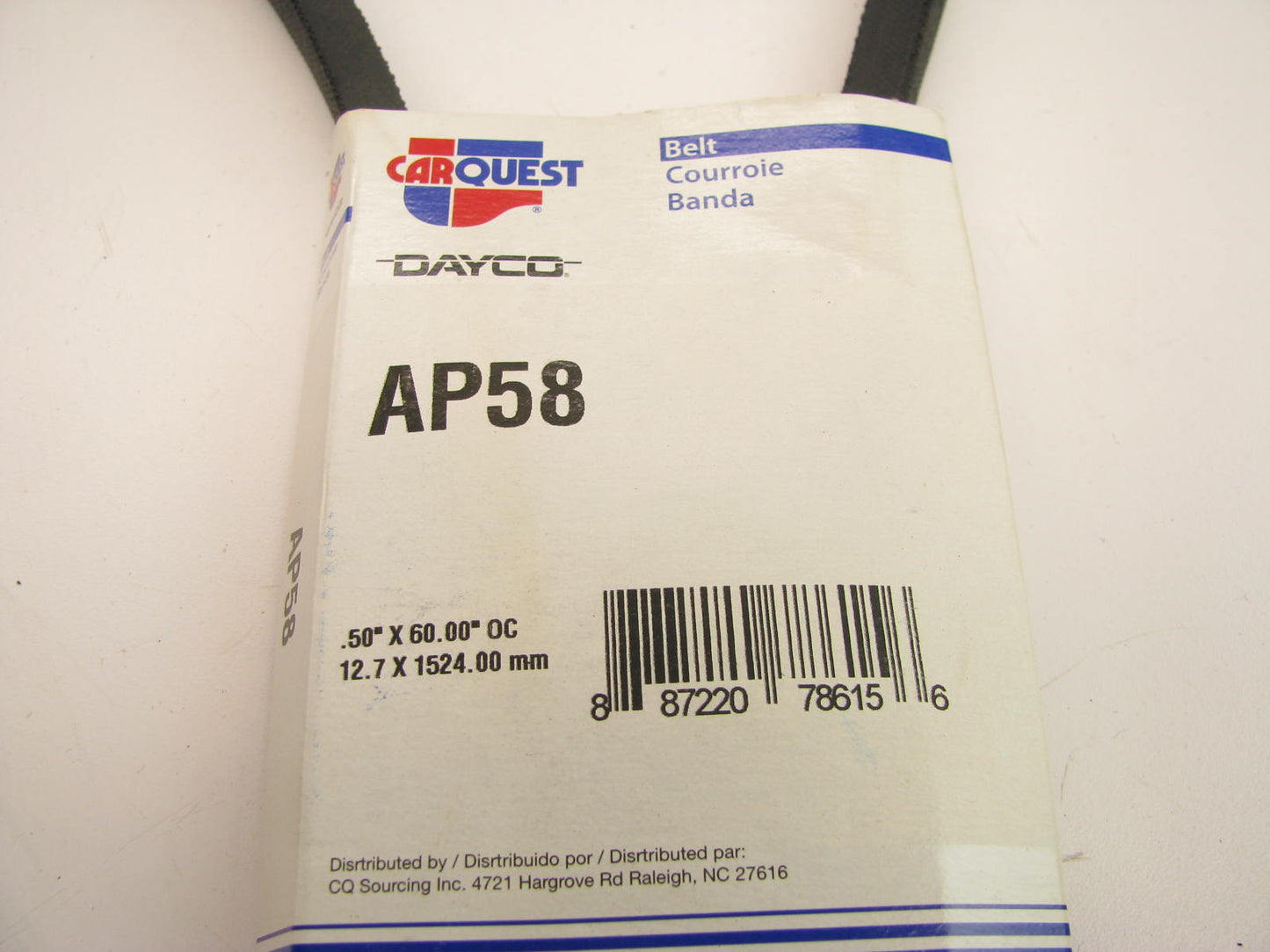 Dayco AP58 Industrial Accessory Drive Belt - 1/2'' X 60''