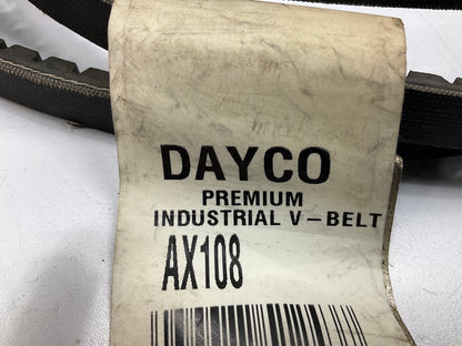 Dayco AX108 Cogged Industrial Accessory Drive Belt, 1/2'' X 110''