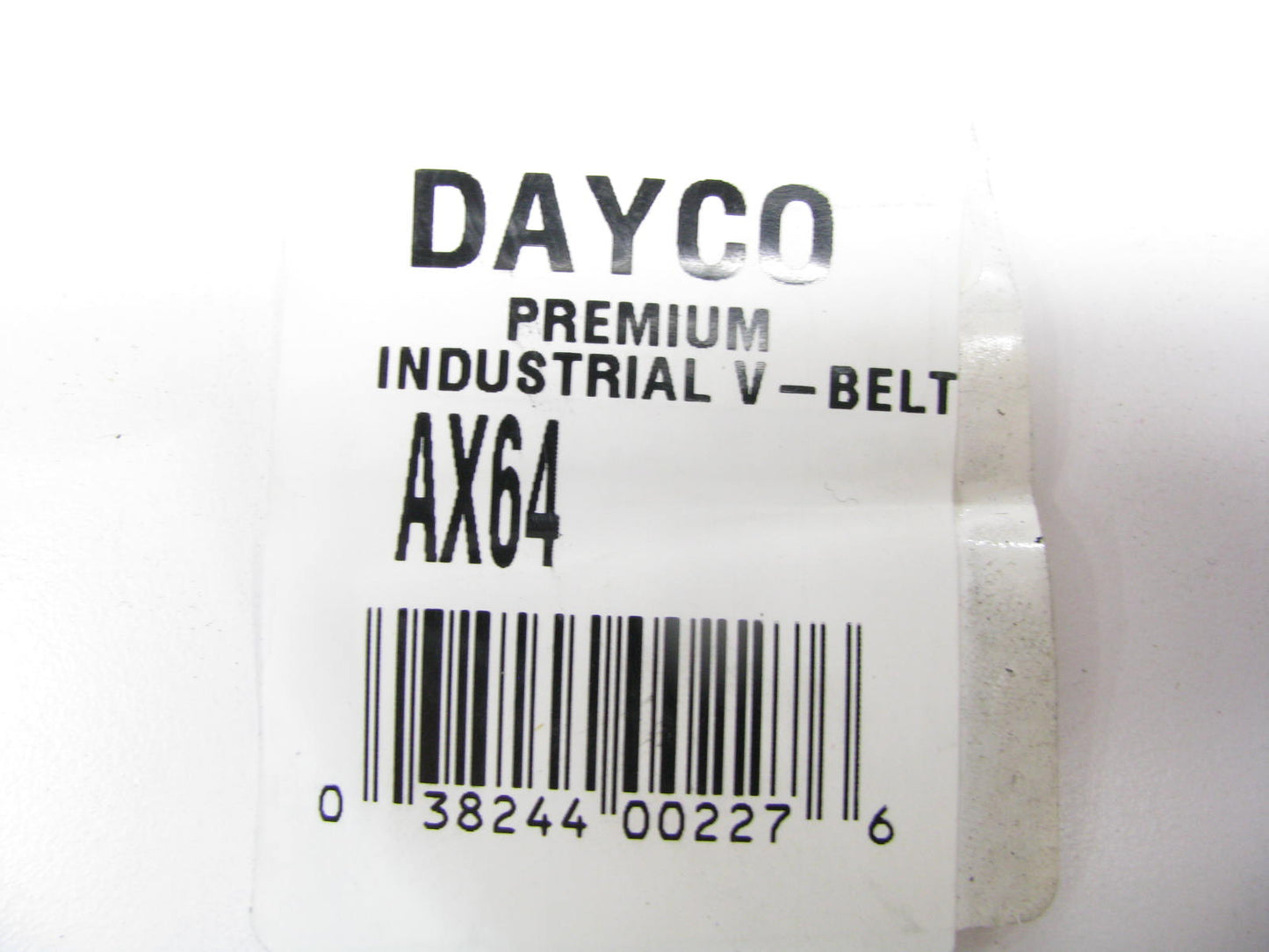 Dayco AX64  Cogged V-Belt, Outside Length 66 In