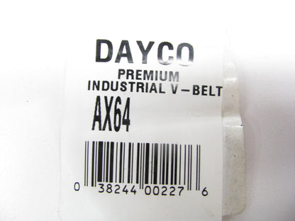 Dayco AX64  Cogged V-Belt, Outside Length 66 In