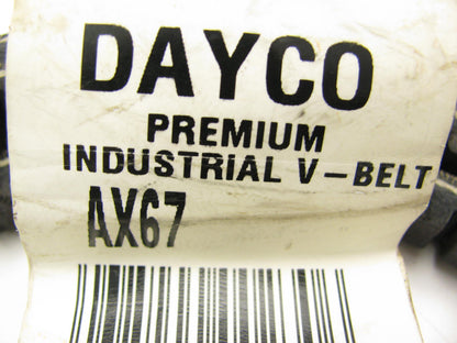 Dayco AX67 Industrial Cogged Accessory Drive Belt - 1/2'' X 69''