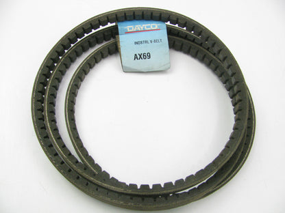 Dayco AX69 Cogged Industrial Accessory Drive Belt - 1/2'' X 71''
