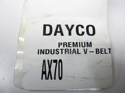 Dayco AX70  Cogged V-Belt, Outside Length 72 In