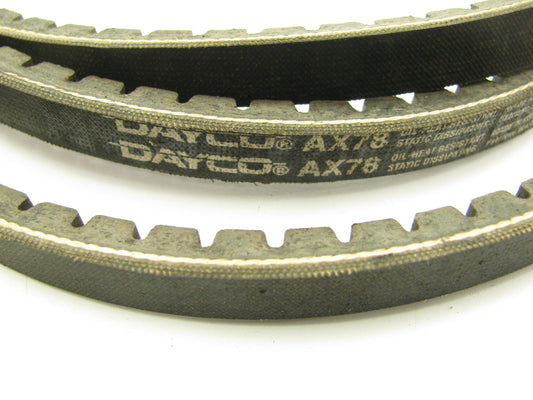 Dayco AX78 Industrial Cogged Accessory Drive Belt - 1/2'' X 80''