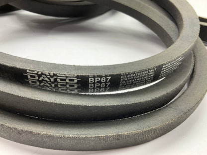 (5) Dayco BP67 Industrial Accessory Drive Belt - 21/32'' X 70''