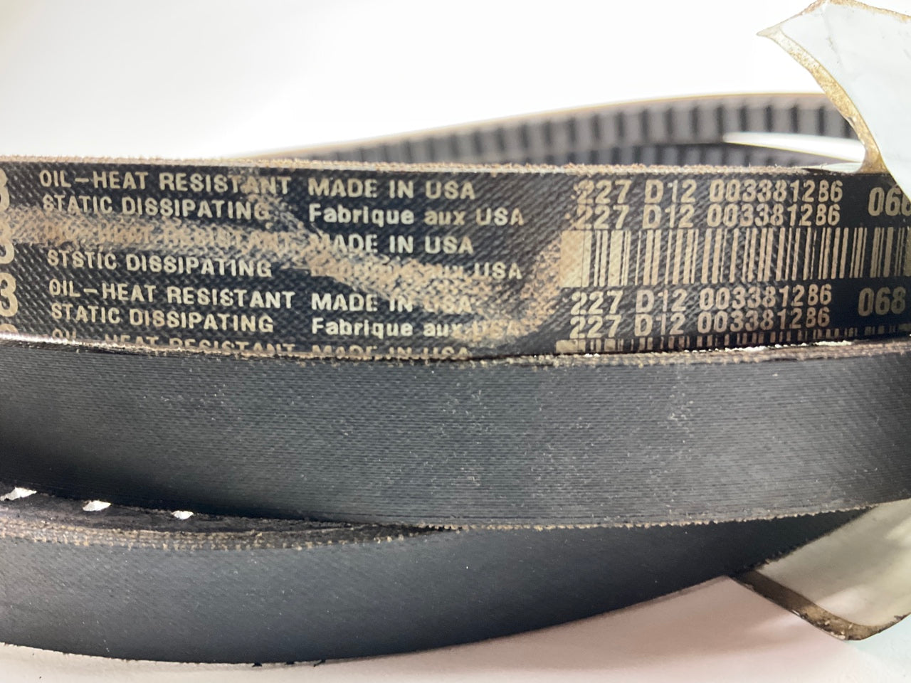 Dayco BX103 Cogged Industrial Accessory Drive Belt, 21/32'' X 106''