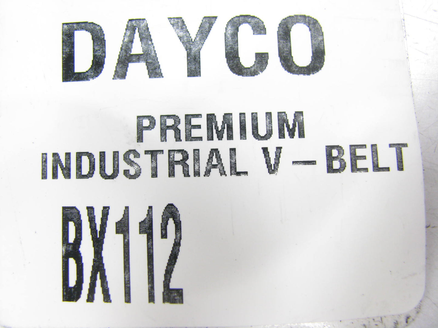 Dayco BX112 Cogged Industrial Accessory Drive Belt, 5/8'' X 115''