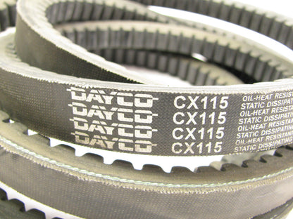 Dayco CX115 Accessory Drive Cogged Industrial V-Belt - 0.88'' X 119''