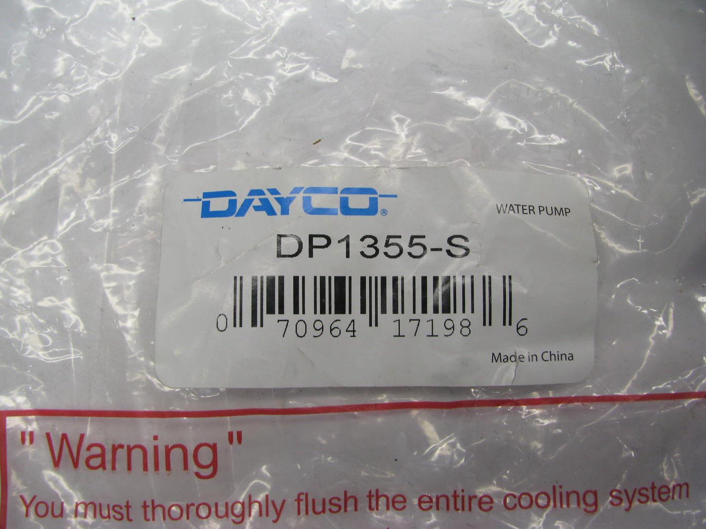 Dayco DP1355S Water Pump For Massey Ferguson Tractor TE20, TEA20, TO20, TO30