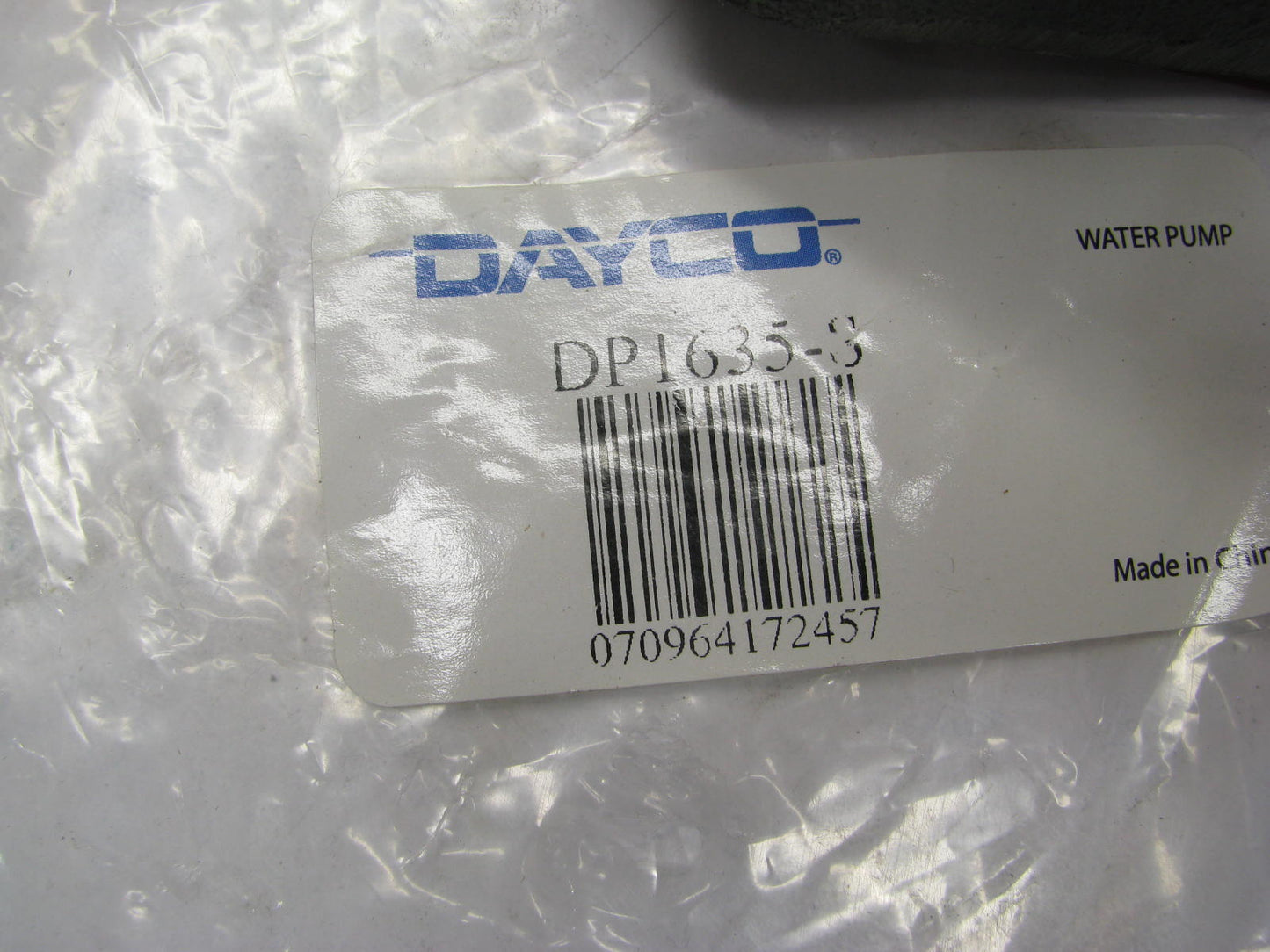 Dayco DP1635S Engine Water Pump For 1960-1964 PERKINS 3A-152