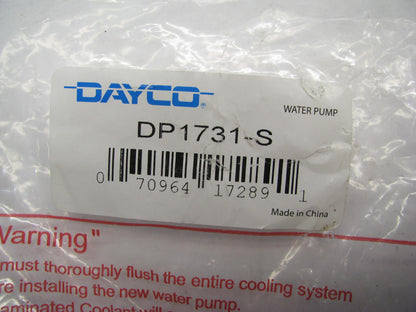 Dayco DP1731S Engine Water Pump For 2001-10 Dodge Atos 1.1L-L4