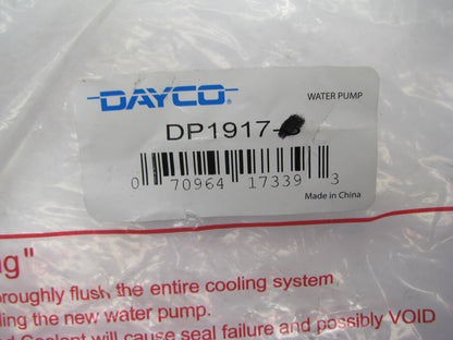 Dayco DP1917S Engine Water Pump For 1987-1988 Porsche 924, 1983-1989  944