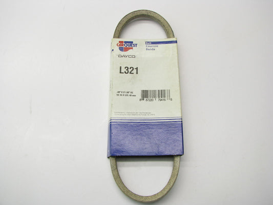 Dayco L321 Power Equipment LAWN MOWER Drive Belt - 3/8'' X 21''