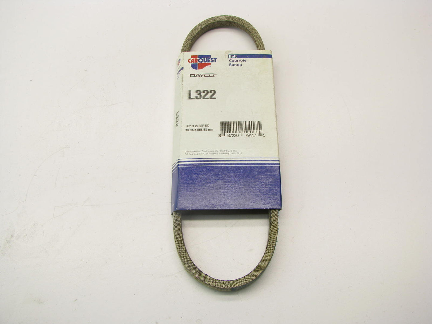 Dayco L322 Lawn & Garden Power Equipment Accessory Drive Belt - 3/8'' X 22''