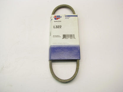 Dayco L322 Lawn & Garden Power Equipment Accessory Drive Belt - 3/8'' X 22''