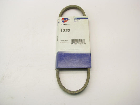 Dayco L322 Lawn & Garden Power Equipment Accessory Drive Belt - 3/8'' X 22''