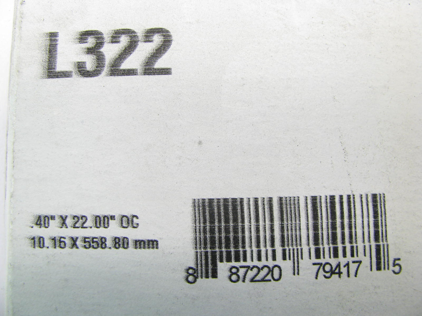 Dayco L322 Lawn & Garden Power Equipment Accessory Drive Belt - 3/8'' X 22''