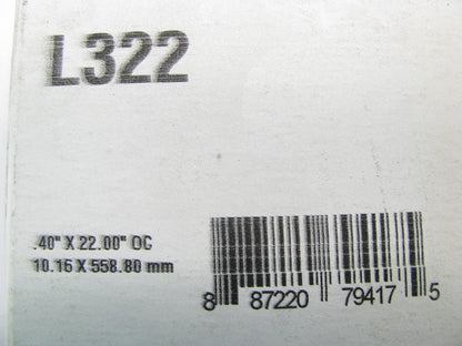 Dayco L322 Lawn & Garden Power Equipment Accessory Drive Belt - 3/8'' X 22''