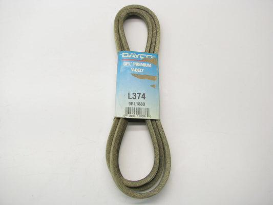 Dayco L374 Lawn & Garden Power Equipment Accessory Drive Belt - 3/8'' X 74''