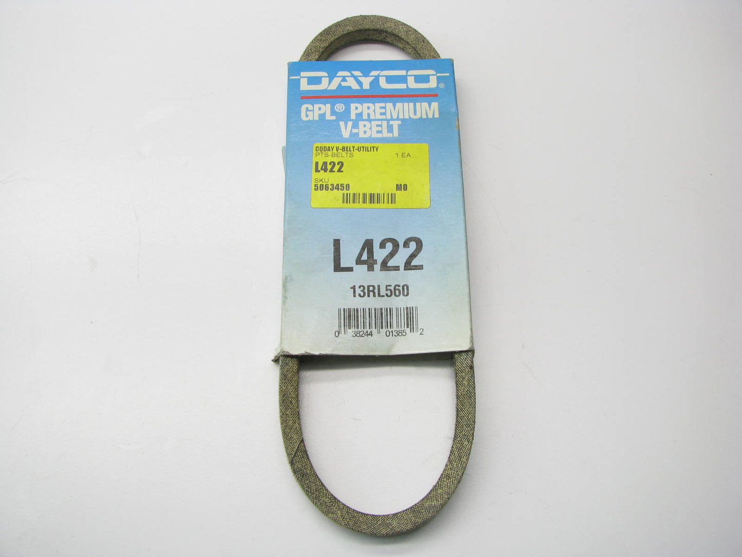 Dayco L422 Power Equipment Accessory Drive Belt - 1/2'' X 22''