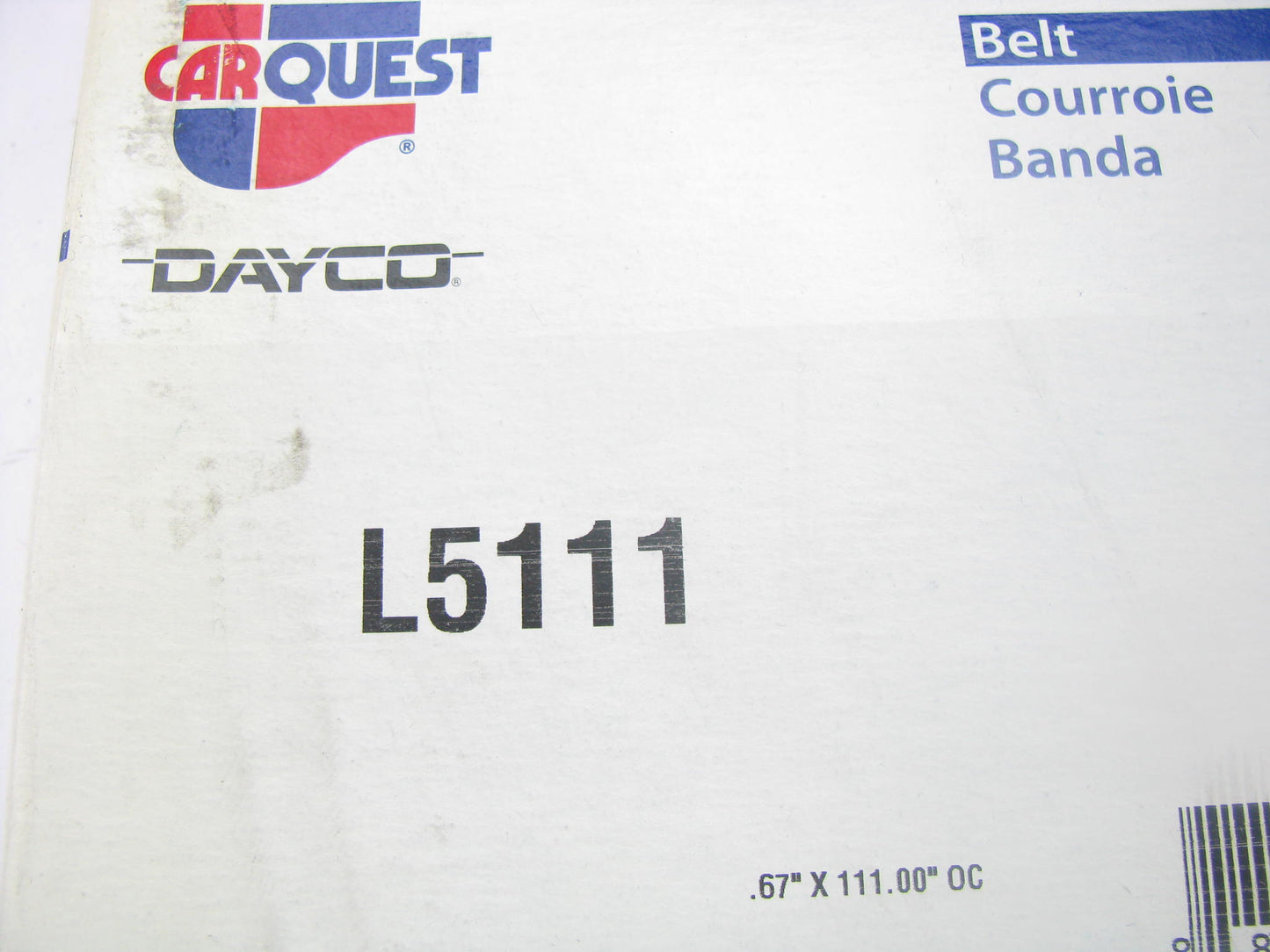 Dayco L5111 Aramid GPL Power Equipment Accessory Drive Belt - 5/8'' X 111''