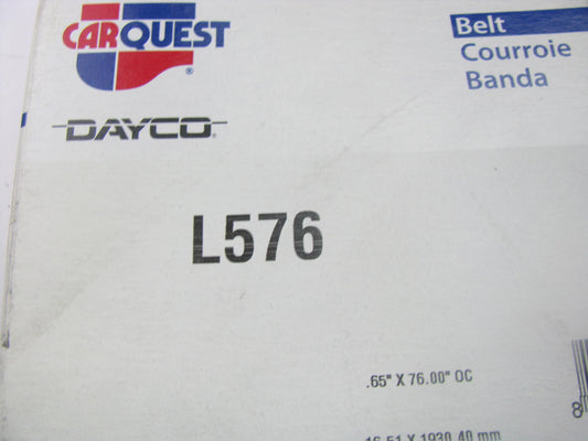 Dayco L576 Power Equipment Accessory Drive Belt - 21/32'' X 76''