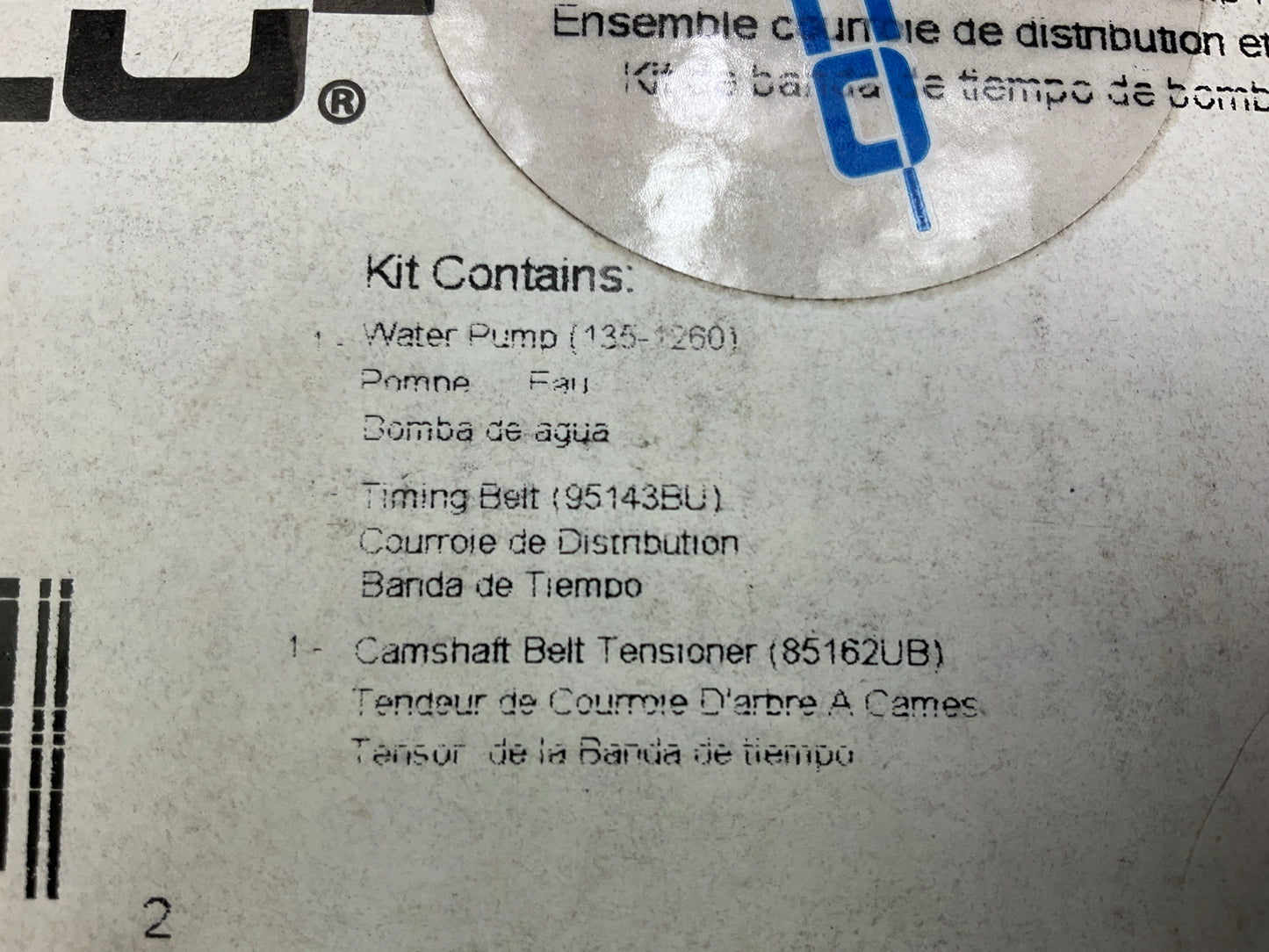 Dayco WP143K1A Engine Timing Belt Kit  With Water Pump