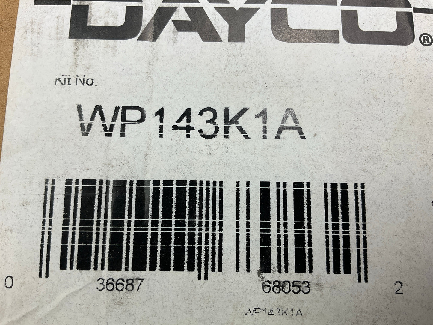 Dayco WP143K1A Engine Timing Belt Kit  With Water Pump