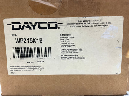 MISSING BELT Dayco WP215K1B Engine Camshaft Timing Belt Kit With Water Pump