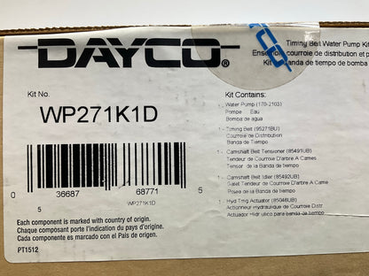 Dayco WP271K1D Engine Timing Belt Kit With Water Pump