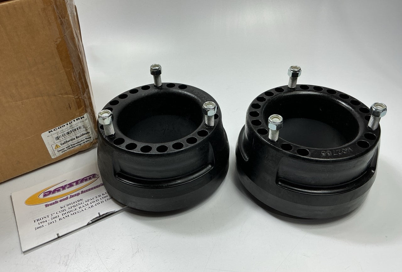Daystar KC09101BK 2'' Front Leveling Kit For 94-01 Ram 1500, 94-13 2500 3500 4WD