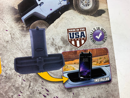 Daystar KJ71057BK Upper Dash Panel Phone Holder For 2011-2017 Wrangler