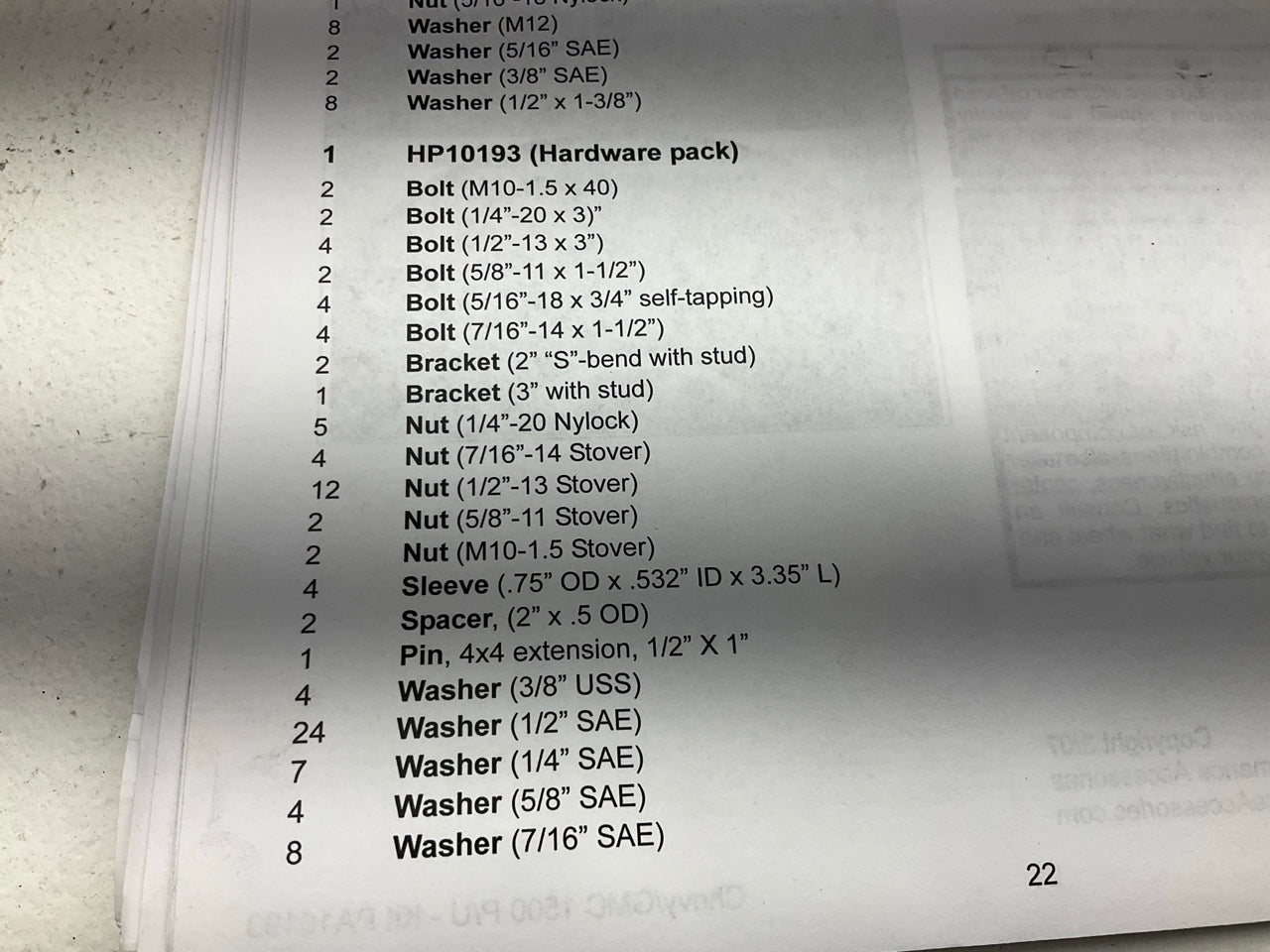 Performance Accessories PA10193 3'' Body Lift Kit 07-13 Chevy GMC Silverado 1500
