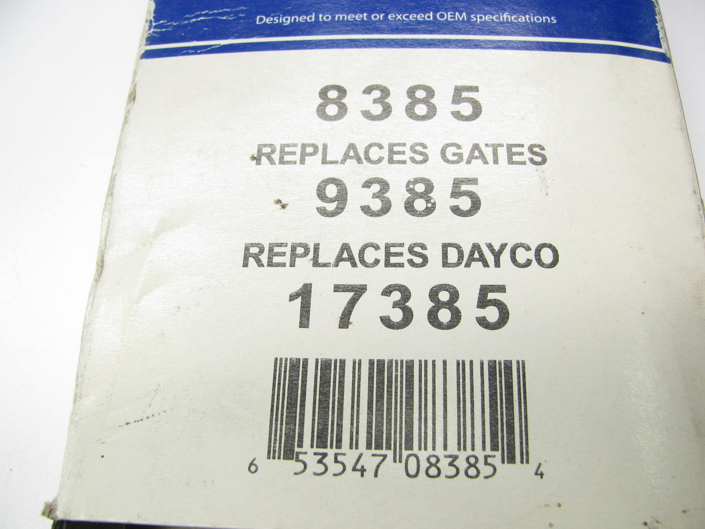 Daytona 8385 Accessory Drive Belt - 0.53'' X 38.75'' - 36 Degree