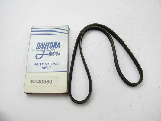 Daytona K040360 Serpentine Belt - 0.56'' X 36.50'' - 4 Ribs