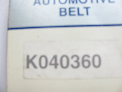 Daytona K040360 Serpentine Belt - 0.56'' X 36.50'' - 4 Ribs