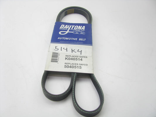 Daytona K40514 Serpentine Belt - 0.54'' X 51.5'' - 4 Ribs