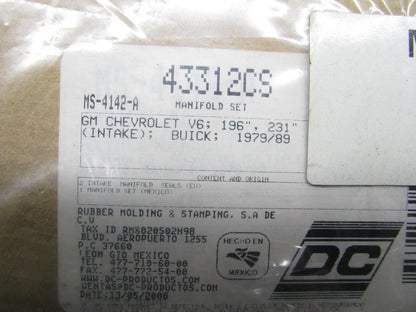 Dc Gaskets 43312CS Intake Valley Pan Gasket Set