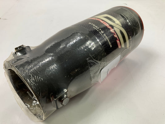 Dc Sport EX1010BR Black W/ Red Slant Cut Exhaust Tip For 1.75'' To 2.5'' Pipe