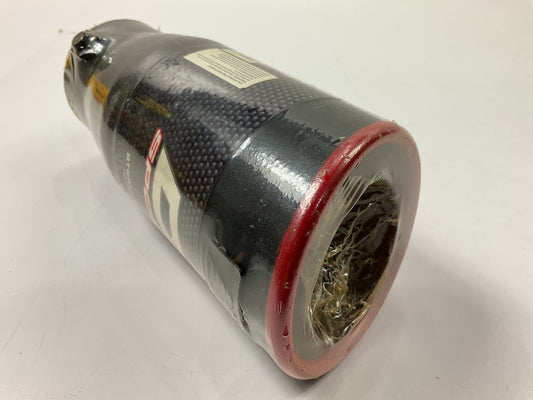 Dc Sport EX1010BR Black W/ Red Slant Cut Exhaust Tip For 1.75'' To 2.5'' Pipe